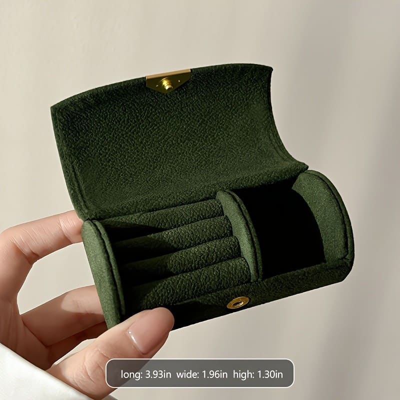 Porta-Joias de Veludo para Viagem | Compacto e Elegante